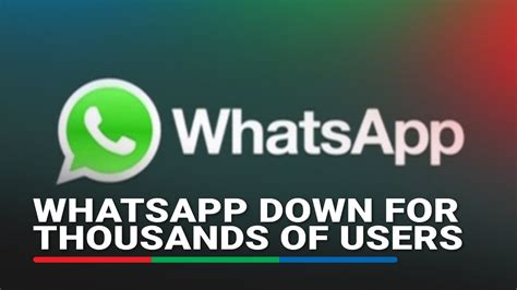 Meta's WhatsApp down for thousands, Downdetector shows.